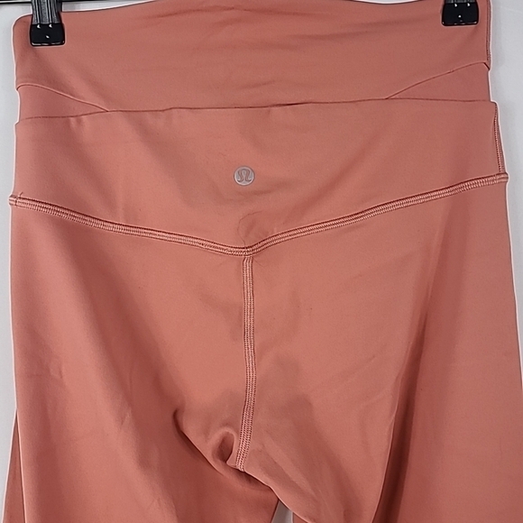 LULULEMON WOMEN'S ALIGNED ANGLES SUPER HIGH RISE TIGHT 28" RUSTIC CORAL SIZE 6 - Picture 6 of 8